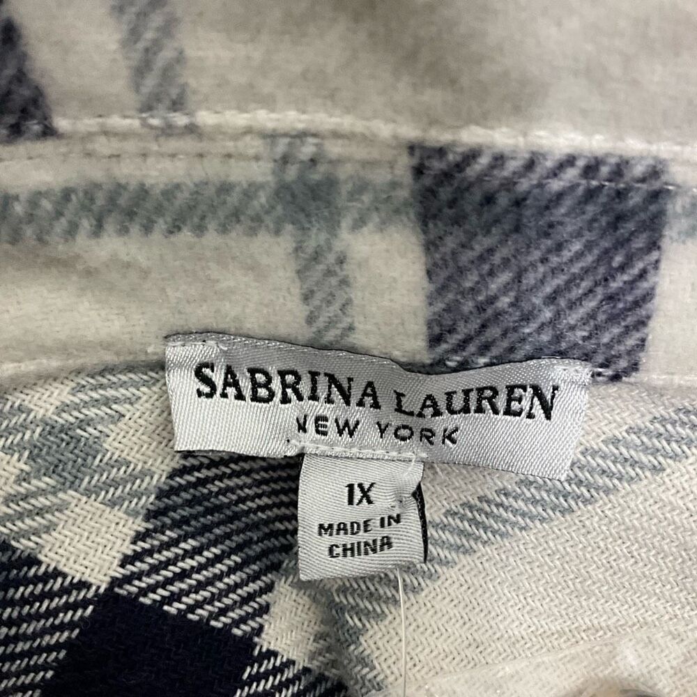 SABRINA LAUREN New York Long Plaid Jacket - Picture 5 of 6